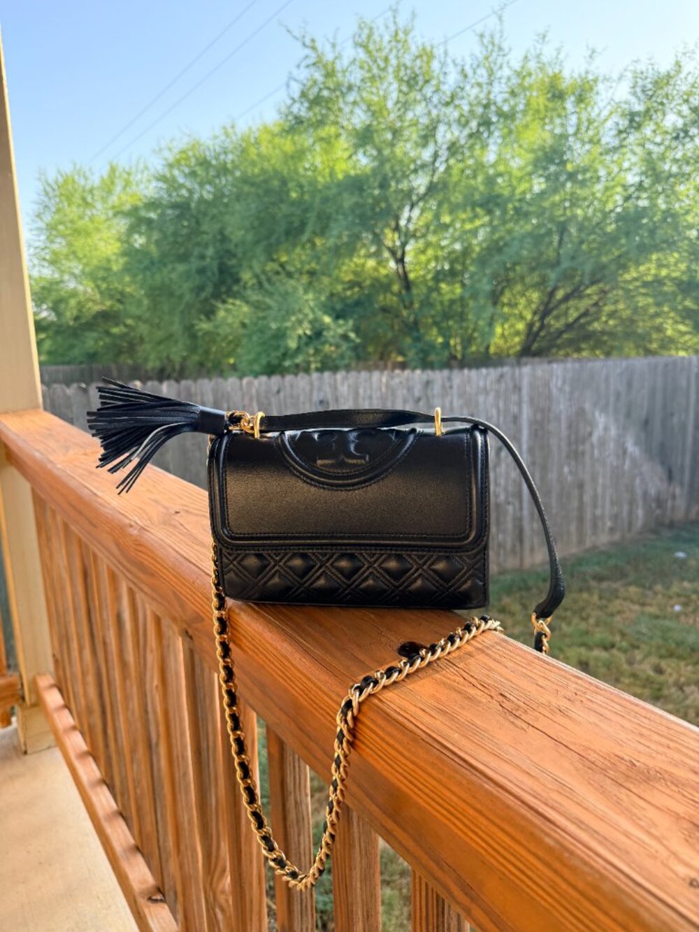 Tory Burch - Small Fleming shoulder bag (Black)